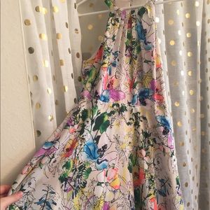 High neck floral express dress